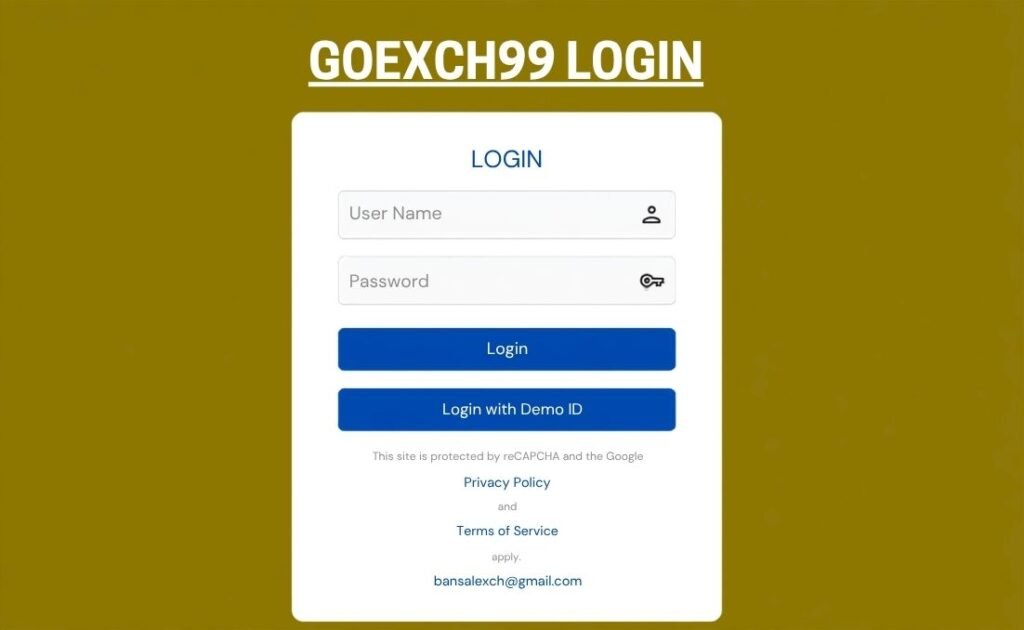 Goexch99 Login